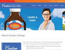 Tablet Screenshot of carlsoncollege.info